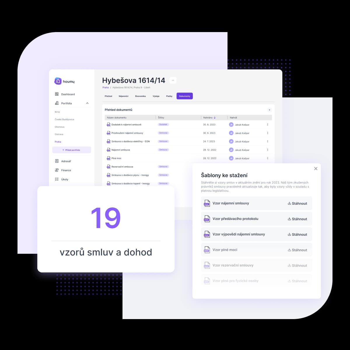 19 vzorů smluv